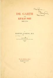 Cover of: Dr. Garth by Harvey Cushing