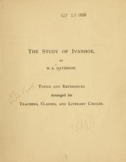 Cover of: study of Ivanhoe