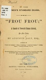 Cover of: Frou Frou ... | Augustin Daly