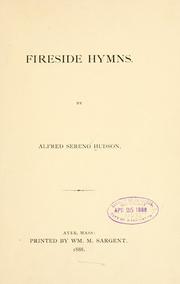 Cover of: Fireside hymns.
