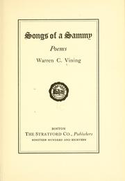 Cover of: Songs of a Sammy, poems