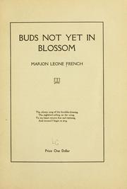 Cover of: Buds not yet in blossom