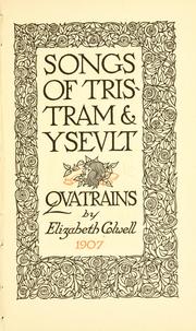 Cover of: Songs of Tristram & Ysevlt.: Qvatrains
