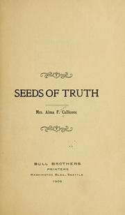 Cover of: Seeds of truth