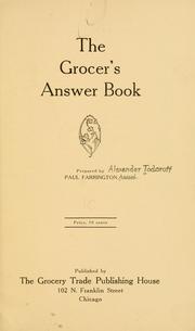 The grocer's answer book by Alexander Todoroff