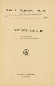 Cover of: Inexpensive basketry by William Samuel Marten
