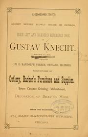 Price list and barbers' reference book of Gustav Knecht .. by Knecht, Gustav, manufacturing co., Chicago