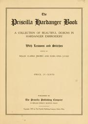 Cover of: The Priscilla Hardanger book by Mrs. Nellie (Clarke) Brown