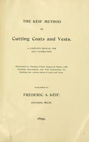 Cover of: The Keif method of cutting coats and vests.