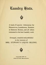 Cover of: Laundry hints.