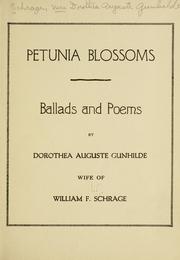 Cover of: Petunia blossoms: ballads and poems