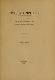 Cover of: History simplified by Albert J. Edmunds