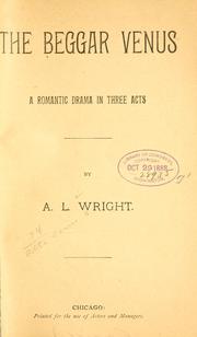 Front cover of The Beggar Venus by A. L. Wright