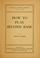 Cover of: How to play second base