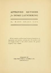 Approved methods for home laundering by Mary Beals Vail