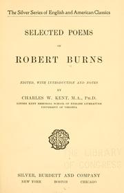 Cover of: Selected poems of Robert Burns by Robert Burns