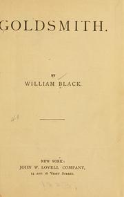 Cover of: Goldsmith. by William Black