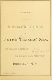 Cover of: Illustrated catalogue of Peter Timmes' son 
