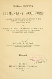 Cover of: Elementary Woodwork: Manual training
