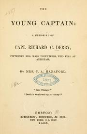 Cover of: The young captain...Richard C. Derby.