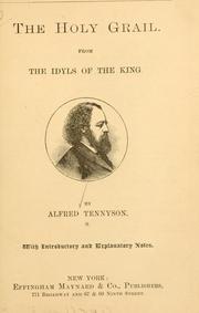 Cover of: The Holy Grail. by Alfred Lord Tennyson
