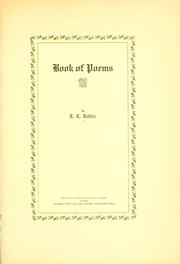 Cover of: Book of poems