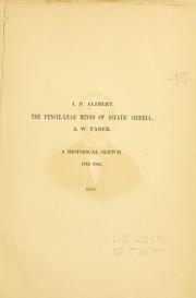 Cover of: I. P. Alibert. by 