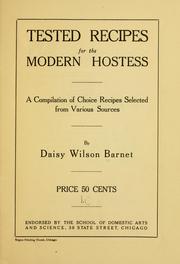 Cover of: Tested recipes for the modern hostess