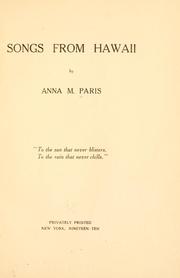 Cover of: Songs from Hawaii