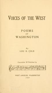 Cover of: Voices of the West: poems of Washington.