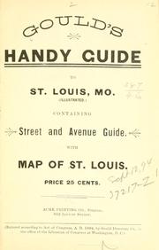 Cover of: Gould's handy guide to St. Louis, Mo. ... by 