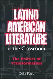 Cover of: Latino American literature in the classroom by Delia Poey