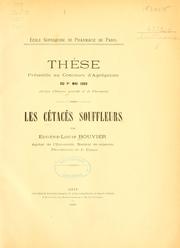Les cétacés souffleurs by E.-L Bouvier