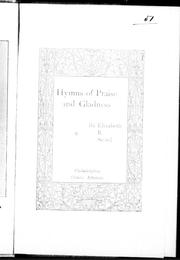 Cover of: Hymns of praise and gladness by Elisabeth Robinson Scovil