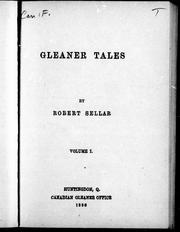 Cover of: Gleaner tales by Robert Sellar.