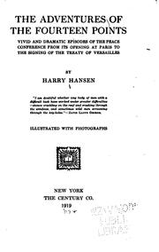 Cover of: adventures of the fourteen points | Harry Hansen