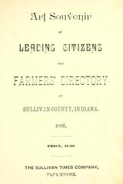 Cover of: Art souvenir of leading citizens and farmers' directory of Sullivan County, Indiana. by 