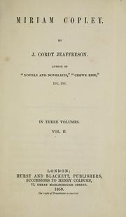 Cover of: Miriam Copley