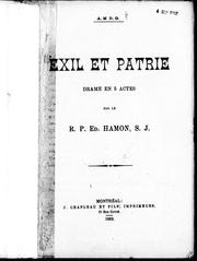 Cover of: Exil et patrie: drame en 5 actes