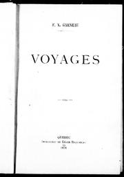 Cover of: Voyages by F.-X. Garneau