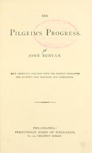 Cover of: The pilgrim's progress.
