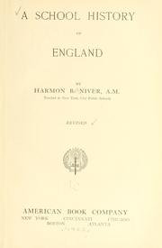 Cover of: A school history of England