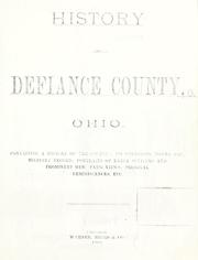Cover of: History of Defiance County, Ohio by 