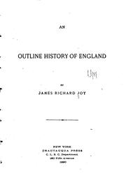Cover of: outline history of England.