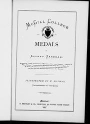 Cover of: McGill College and its medals by by Alfred Sandham ; illustrated by W. Notman.