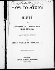 Cover of: Study