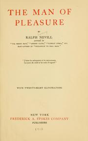 Cover of: The man of pleasure by Nevill, Ralph