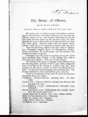 Cover of: The name of Ottawa