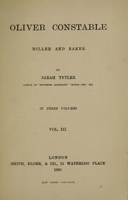 Cover of: Oliver Constable, miller and baker