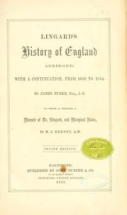 Cover of: Lingard's history of England abridged